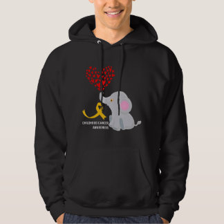 Veste À Capuche Sensibilisation au cancer de l'enfance Eléphant En