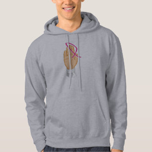 Veste À Capuche Sensibilisation Au Cancer Du Sein Je M'Engage À Ga