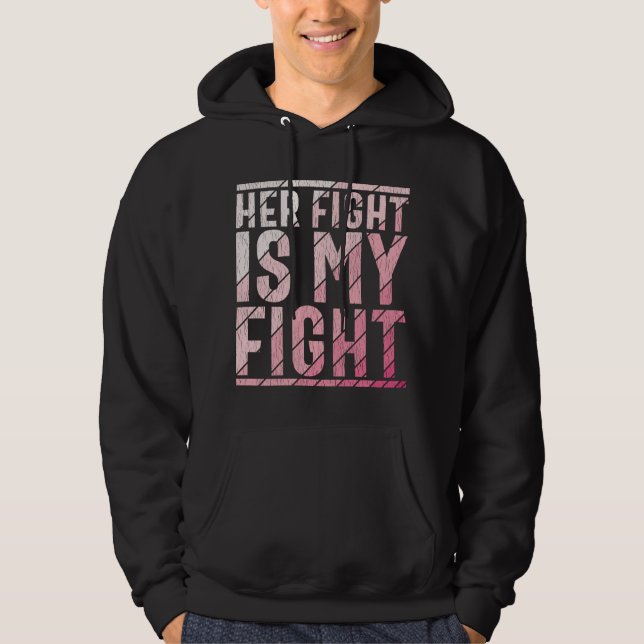 Veste À Capuche Sensibilisation au cancer du sein mère fille soeur (Devant)