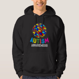 Veste À Capuche Sensibilisation sur l'autisme de baseball