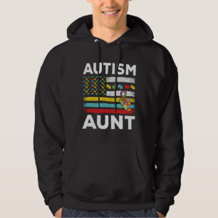 Veste À Capuche Sensibilisation sur l'autisme Drapeau de puzzle sp