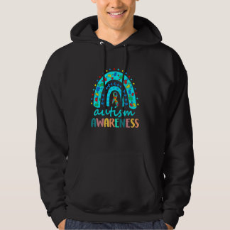 Veste À Capuche Sensibilisation sur l'autisme Puzzle arc-en-ciel S