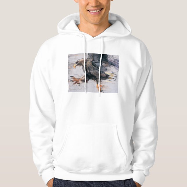 Veste À Capuche Serres - mer Eagle coupée la queue par blanc 2001 (Devant)