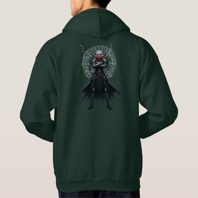 Veste À Capuche Shadowblade Hoodie – Dark Back Design Unleashed (Dos)