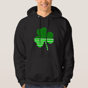 Veste À Capuche shamrock de trèfle st patrick