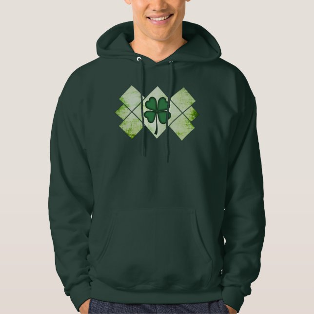 Veste À Capuche Shamrock Pattern St Patrick’s Day Shirt – camiseta (Devant)