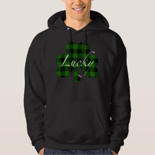 Veste À Capuche Shamrocks de Lucky St. Patty   vert plaid