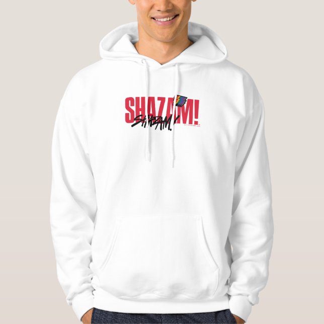 Veste À Capuche SHAZAM ! Furie des dieux | Logo des boulons arc-en (Devant)