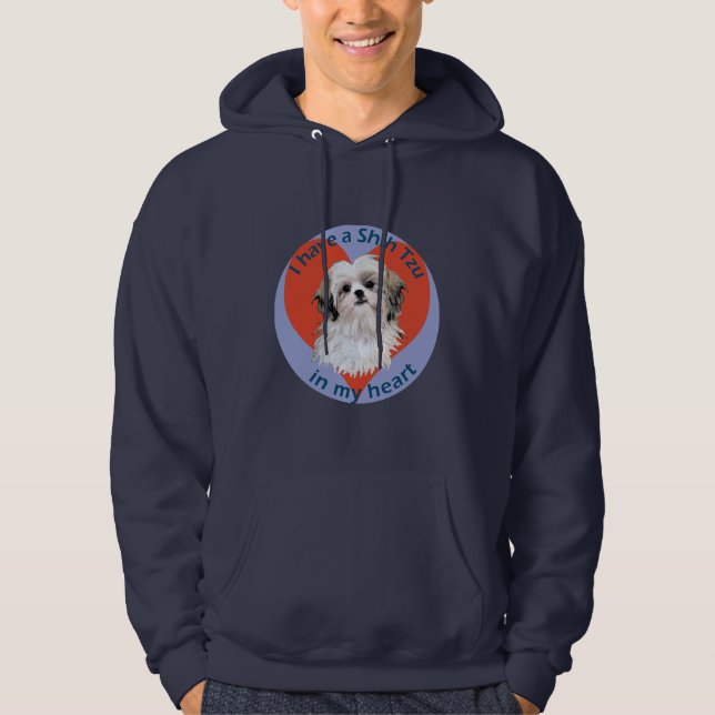 Veste À Capuche Shi Tzu dans Mon coeur (Devant)