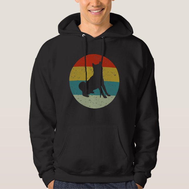 Veste À Capuche shiba inu vintage (Devant)
