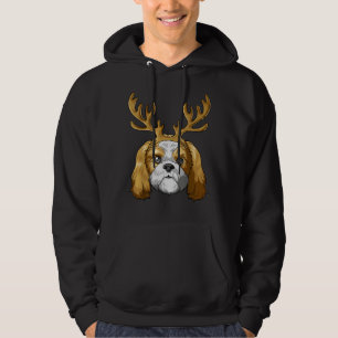 Veste À Capuche Shih Tzu Reindeer Antlers Noël Shih Tzu