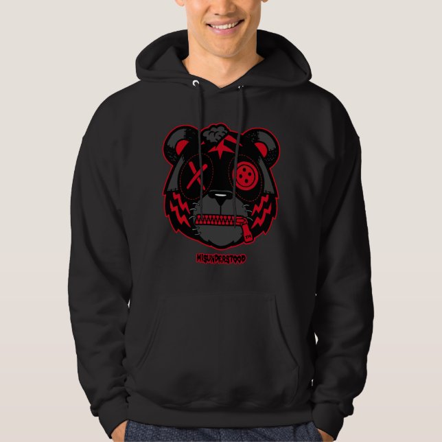 VESTE À CAPUCHE SHIRT NOIR MISUNDERSTOOD TIGRE SNEAKER (Devant)