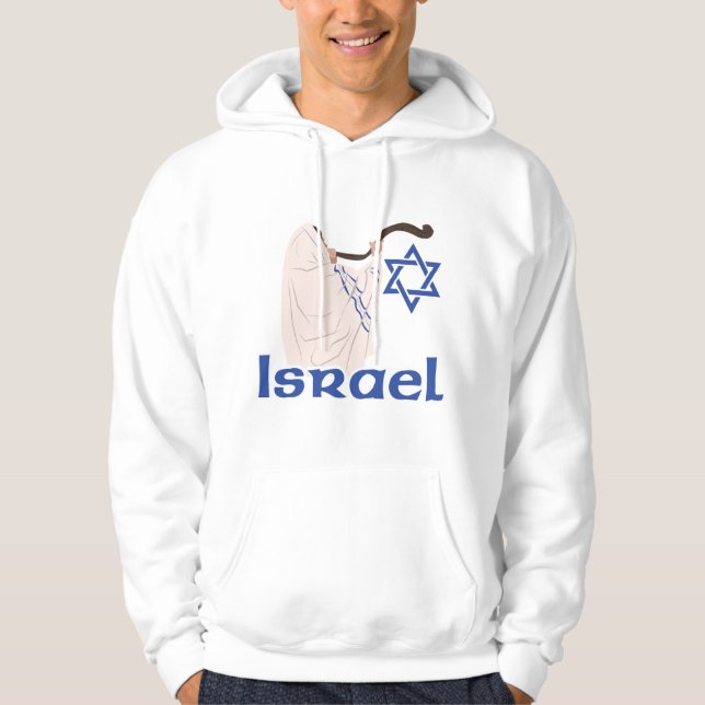 Veste À Capuche Shofar juif (Devant)