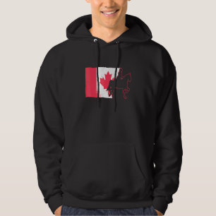 Veste À Capuche Siège de selle Équitation anglaise Drapeau Canada