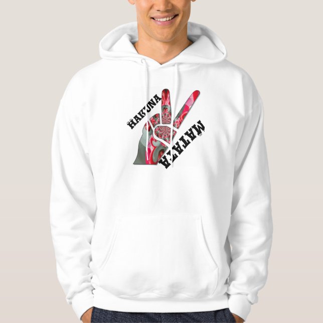 Veste À Capuche Signe de paix. Pour le signe de la paix (Devant)
