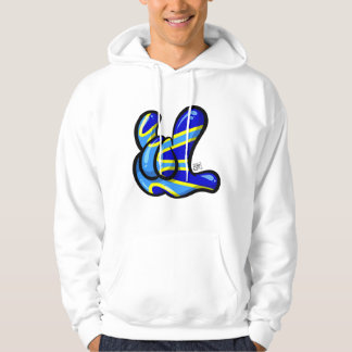 Veste À Capuche Signe ILY avec design Deafflag