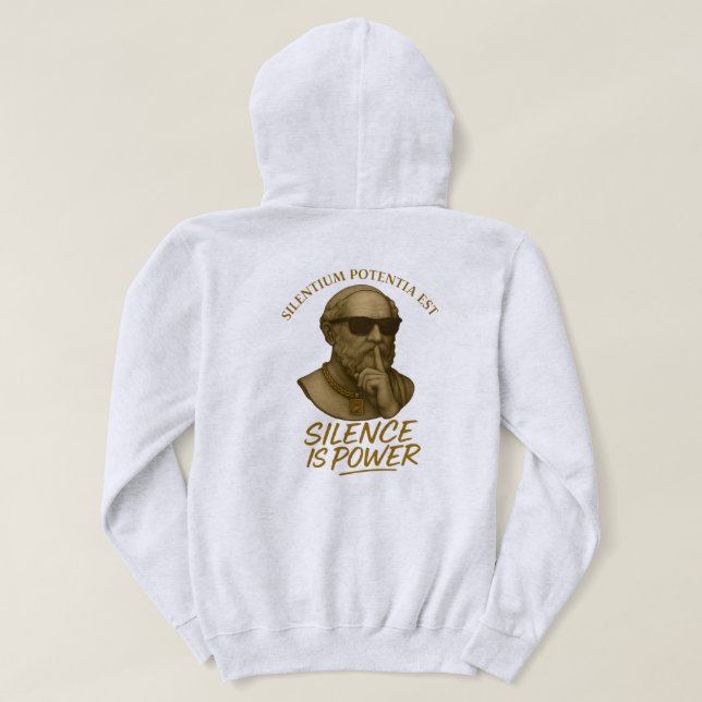 Veste À Capuche Silentium Potentia Est – The Power of Quiet Streng (Design dos)