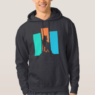 Veste À Capuche Silhouette d'animal loup à l'extérieur nature