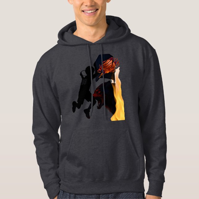 Veste À Capuche Silhouette de dunk de dragon (Devant)