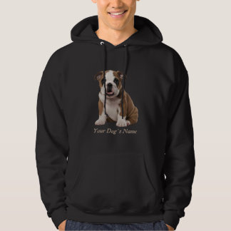 Veste À Capuche Silohuette couleur chiot de Bulldog anglais
