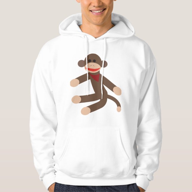 Veste À Capuche Singe de chaussette (Devant)