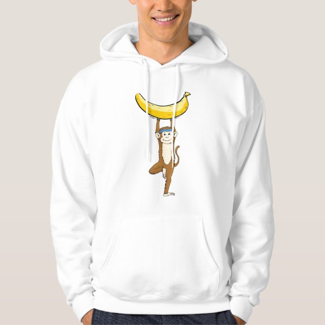 Veste À Capuche Singe de yoga (Devant)