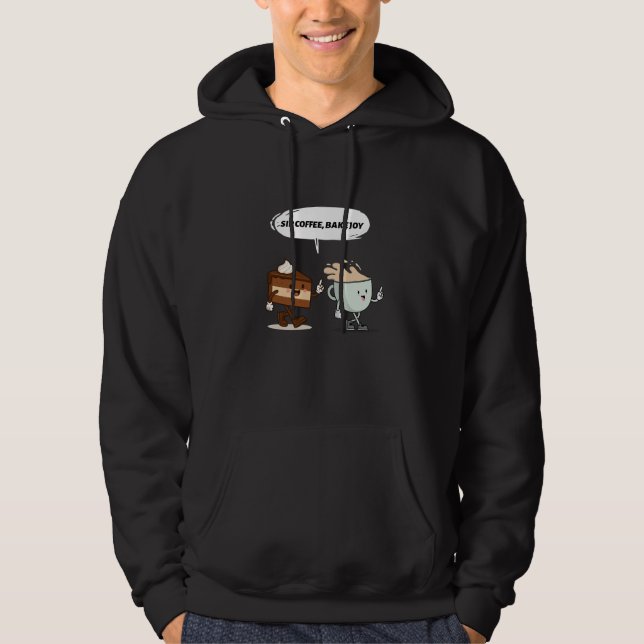 Veste À Capuche Sip Coffee, Bake Joy – Coffee & Dessert  (Devant)