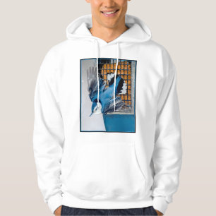 Veste À Capuche Sittelle à poitrine blanche dans la neige - Photo