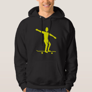 Veste À Capuche Skateboard - Jaune