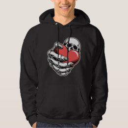 Veste À Capuche Skeleton Heart Hoodie – Dark Art Design