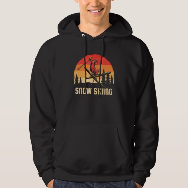 Veste À Capuche Ski sur neige (Devant)