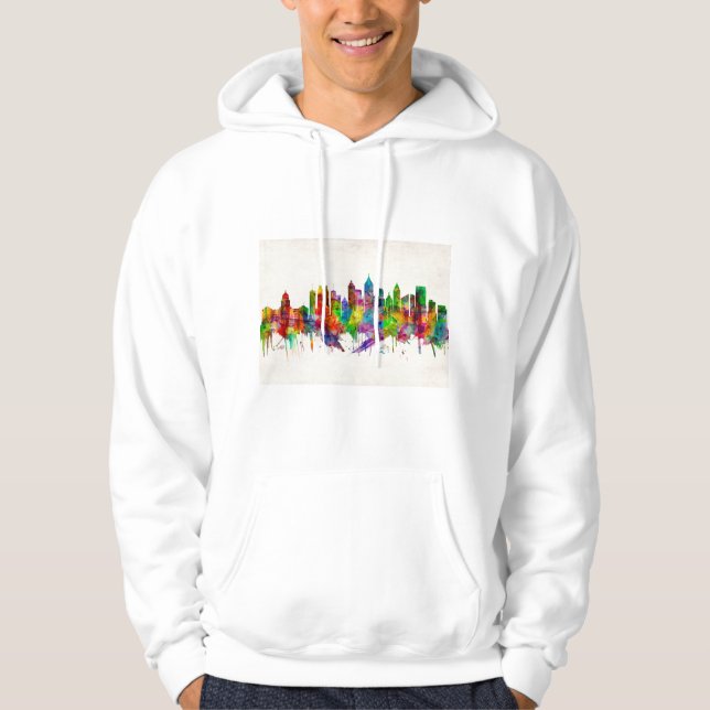 Veste À Capuche Skyline Atlanta Georgia (Devant)