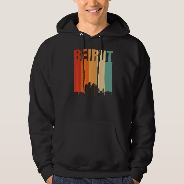 Veste À Capuche Skyline de Beyrouth (Devant)