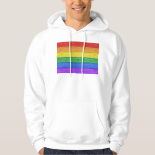 Veste À Capuche SlipperyJoe's classique arc-en-ciel tactile artisa