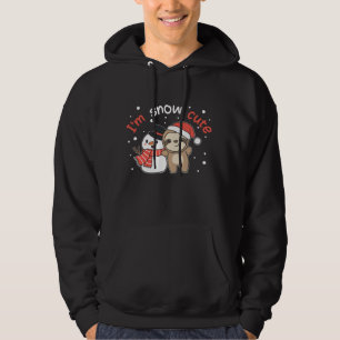 Veste À Capuche Sloth Je suis Snow mignon Snowman Pun de neige