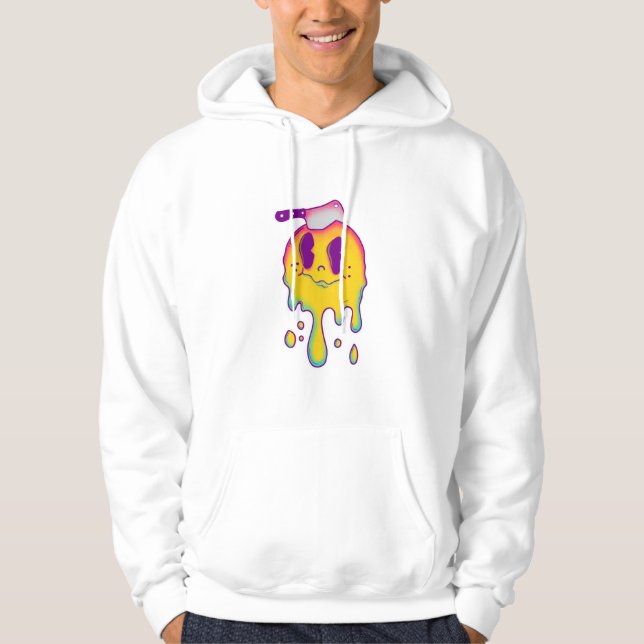 Veste À Capuche smiley de perdrix psychédélique (Devant)