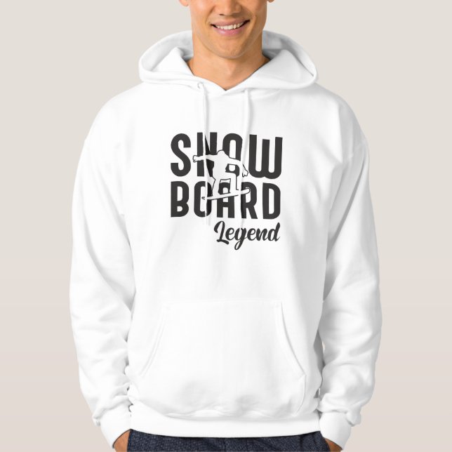 Veste À Capuche Snowboard Snowboard Snowboardeur Drôle Idée cadeau (Devant)