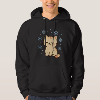 Veste À Capuche Snowy Kawaii Cat – Cute Winter Kitty