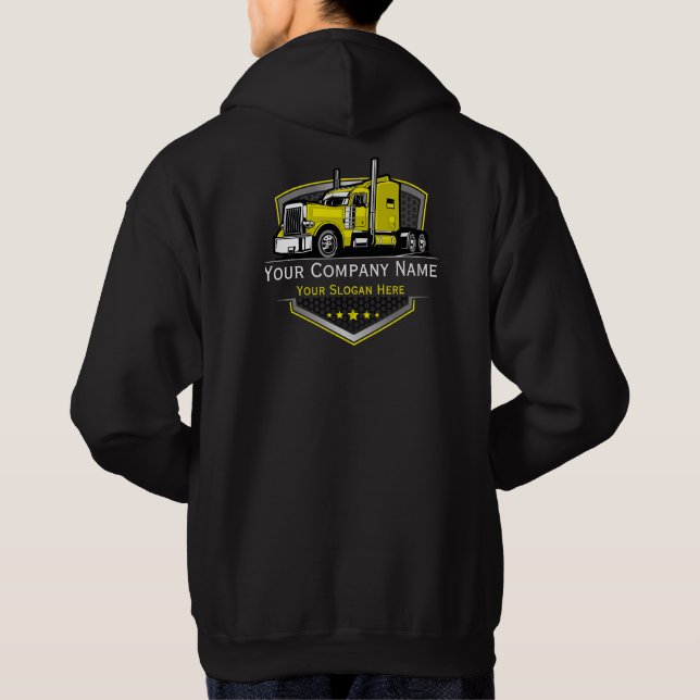 Veste À Capuche Société professionnelle de camionnage (Dos)