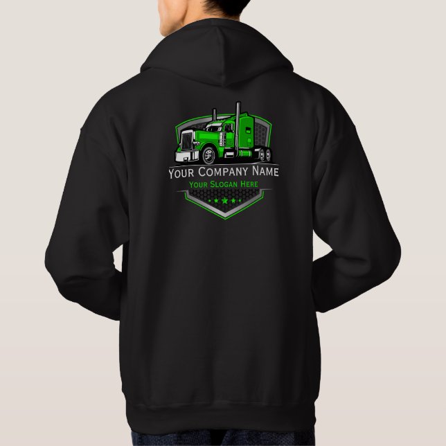 Veste À Capuche Société professionnelle de camionnage (Dos)