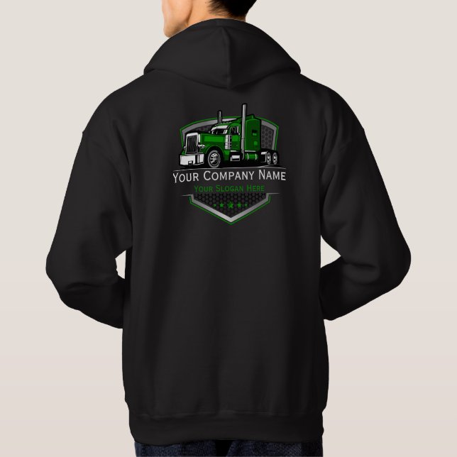 Veste À Capuche Société professionnelle de camionnage (Dos)