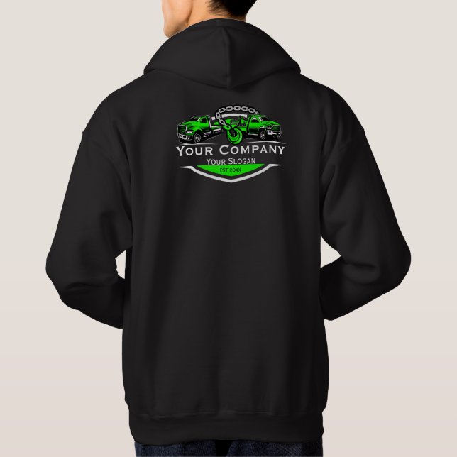 Veste À Capuche Société professionnelle de remorquage, service de  (Dos)