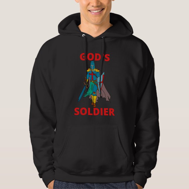 Veste À Capuche Soldat de Dieu en armes Hommes (Devant)