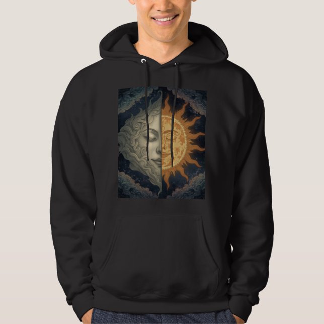 Veste À Capuche soleil lune (Devant)