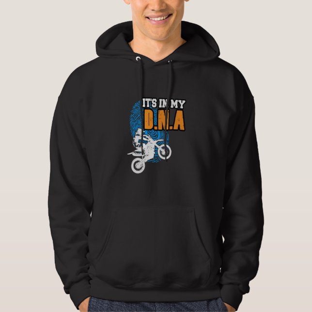 Veste À Capuche SON DANS MON ADN Motocross BMX Supermoto Supercros (Devant)