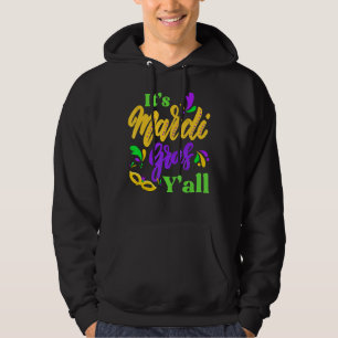 Veste À Capuche Son Mardi Gras Yall Funny Mardi Gras Party Mask Ou
