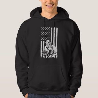 Veste À Capuche Soudage Fête de l'Indépendance Patriotique Welder