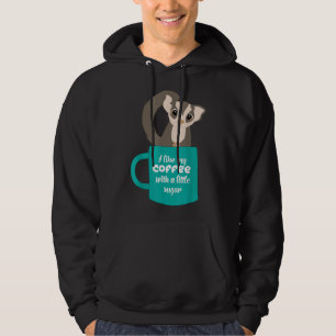 Veste À Capuche Sougar Gliderfor Sugar Glider and Coffee Lovers