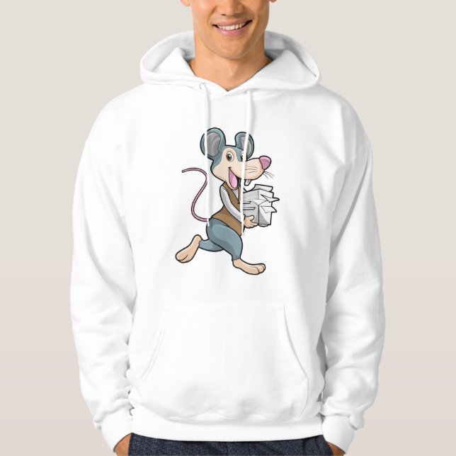 Veste À Capuche Souris en tant que secrétaire avec papier (Devant)