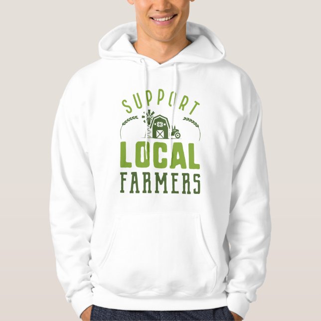 Veste À Capuche Soutien aux agriculteurs locaux (Devant)